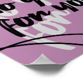 Minimalist “Be You Do You For You” Quote Berry ポスター (角)