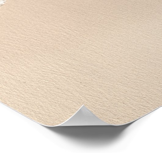 Minimalist Beach Wave Ocean Sand ポスター (角)