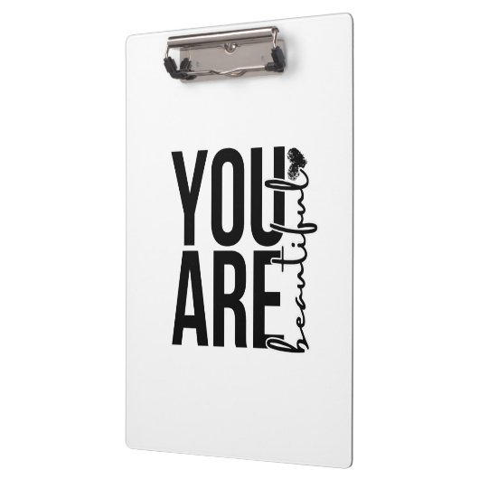 Minimalist “Beautiful” Typography Design – Black  クリップボード (左)