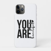 Minimalist “Beautiful” Typography Design – Black Case-Mate iPhoneケース (裏)