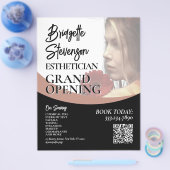 Minimalist beauty model esthetician salon Flyer チラシ (シングル)