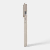 Minimalist Beige Abstract iPhoneケース (左側面)