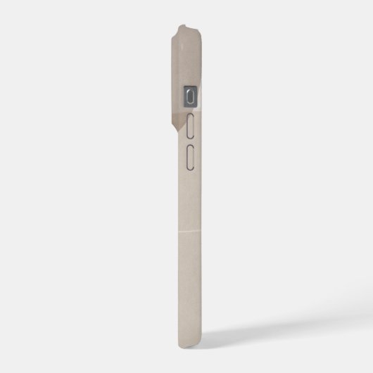 Minimalist Beige Abstract iPhoneケース (左側面)