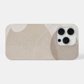Minimalist Beige Abstract iPhoneケース (裏面横)