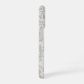 Minimalist Beige Doodle Pattern Case – Abst iPhone 16ケース (右側面)