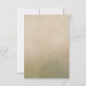 Minimalist Beige Flower Thank You Card サンキューカード (裏面)