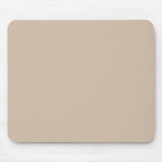 Minimalist beige tan neutral solid plain elegant マウスパッド (正面)