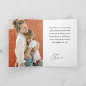 Minimalist Belated Photo Birthday Cards Nephew カード (内部)
