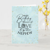 Minimalist Belated Photo Birthday Cards Nephew カード (黄色い花)