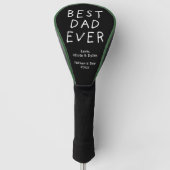 Minimalist Best Dad Ever ゴルフヘッドカバー (正面)