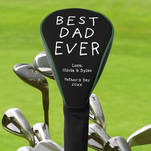 Minimalist Best Dad Ever ゴルフヘッドカバー