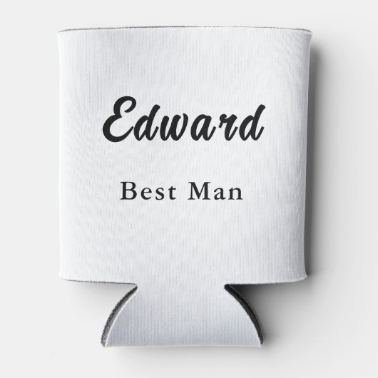 Minimalist Best Man Wedding Practical Gift 缶クーラー (正面)