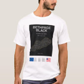 Minimalist Bethpage Black Ryder Cup Line Print Tee Tシャツ (正面)