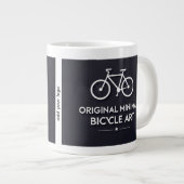 Minimalist Bicycle Art ジャンボコーヒーマグカップ (正面右)