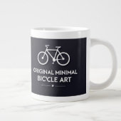 Minimalist Bicycle Art ジャンボコーヒーマグカップ (右)