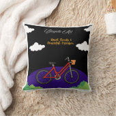 Minimalist Bicycle Art Design クッション (ブランケット)