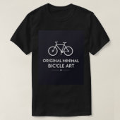 Minimalist Bicycle Art Tシャツ (デザイン正面)