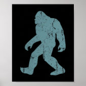 Minimalist Bigfoot Cket Logo Sasquatch Cryptid Coo ポスター (正面)