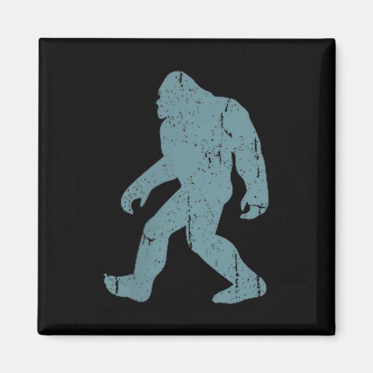 Minimalist Bigfoot Cket Logo Sasquatch Cryptid Coo マグネット (正面)