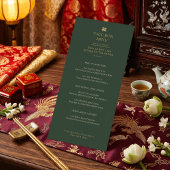 Minimalist Bilingual Vietnamese English Wedding メニュー