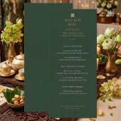 Minimalist Bilingual Vietnamese English Wedding メニュー