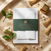 Minimalist Bilingual Vietnamese English Wedding 招待状ベリーバンド