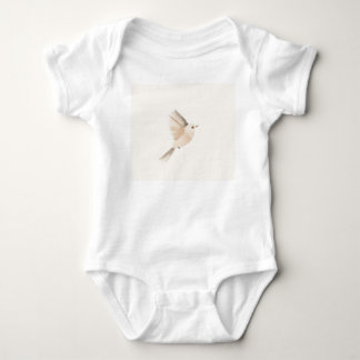 Minimalist Bird Baby Bodysuit – Soft Neutral Nurse ベビーボディスーツ
