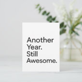 Minimalist Birthday Card for Adults ポストカード (スタンド正面)