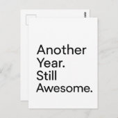 Minimalist Birthday Card for Adults ポストカード (正面/裏面)