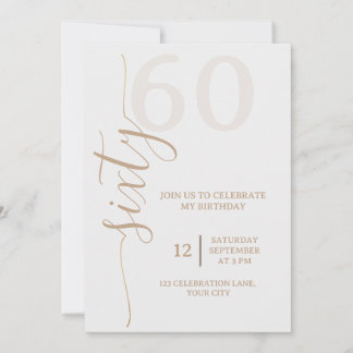 Minimalist Birthday Invitation 招待状