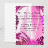 Minimalist Birthday Invitation Printed & Shipped,  セーブザデート (正面/裏面)