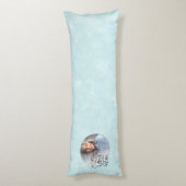 Minimalist Birthday Photo Frame Calligraphy Mom ボディピロー (裏面 (縦))