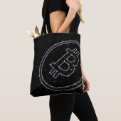 Minimalist Bitcoin Tote Bag トートバッグ (クローズアップ)
