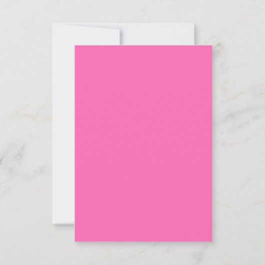 Minimalist Black and Hot Pink Magenta RSVP card (裏面)