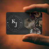 Minimalist Black and White Barbershop Modern 名刺