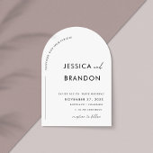 minimalist black and white calligraphy 招待状