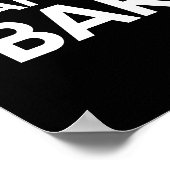 Minimalist Black and white Candy bar wedding sign ポスター (角)