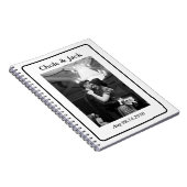 Minimalist Black and white Couple Photo  ノートブック (右側)