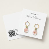 Minimalist Black and White Earring Display Card