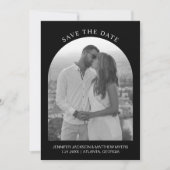 Minimalist Black and White Floral Photo Arch (正面)