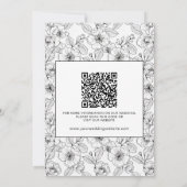 Minimalist Black and White Floral Photo Arch (裏面)
