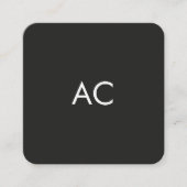 Minimalist Black and White Marketing Director スクエア名刺 (正面)