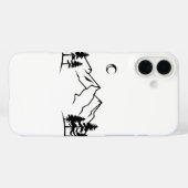 Minimalist Black and White Mountain Phone Case Case-Mate iPhoneケース (裏面 (横))