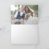 Minimalist Black and White Photo Thank You カード (内部)