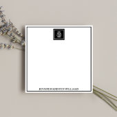 Minimalist Black Business Logo Personalized  ノートカード