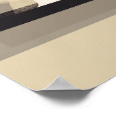 Minimalist Black Cat Aesthetic Neutral ポスター (角)