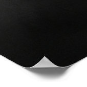 Minimalist Black Cat Art Print ポスター (角)
