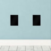 Minimalist Black Cat Silhouette  (ウッドフロア)