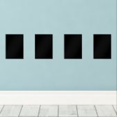 Minimalist Black Cat Silhouette  (ウッドフロア)