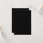 Minimalist Black Cat Silhouette  カード (正面/裏面インサイチュ)